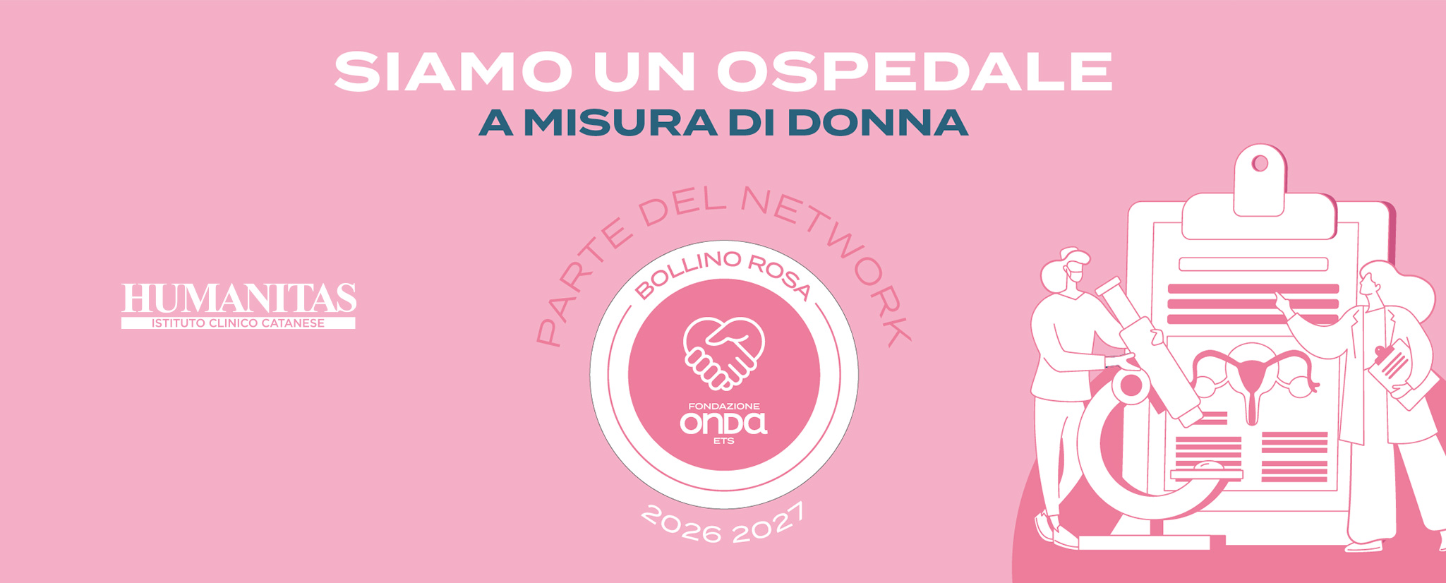 3 bollini rosa a Humanitas Istituto Clinico Catanese nel 2025