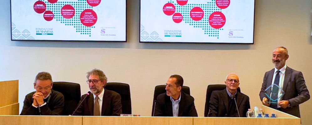 da-sx-Vigneri-Carnaghi-Giuffrida-Ferrau-Repici_Commissione_Premio-Ricerca-Oncologica-2025_FHS