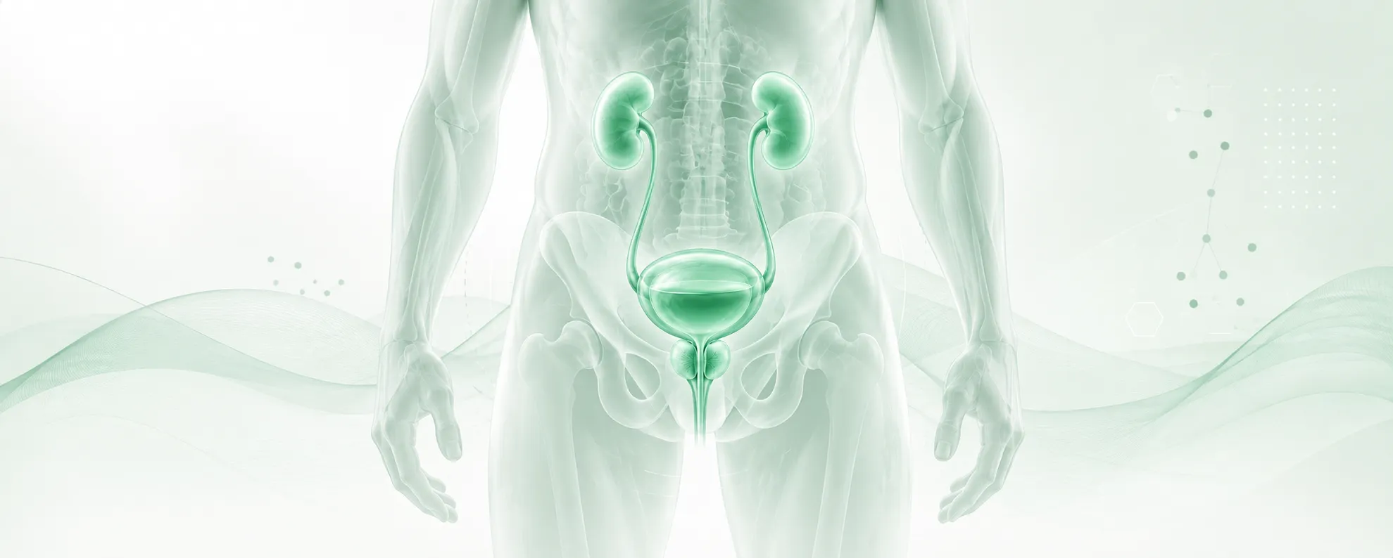 uomo con difficoltà a urinare